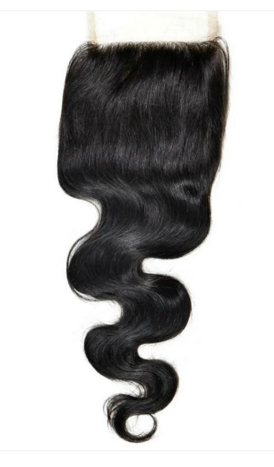 4×4 Transparent Lace Body Wave Closures